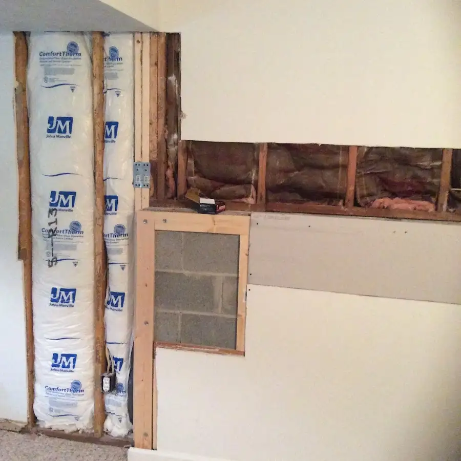 Wall insulation replacement during Odor Removal & Deodorization in North Lakes